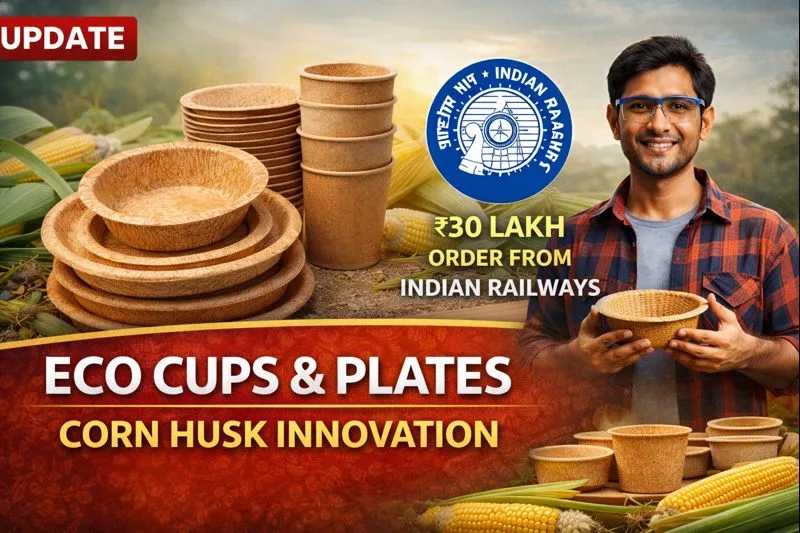 Eco Cups & Plates Corn Husk Innovation