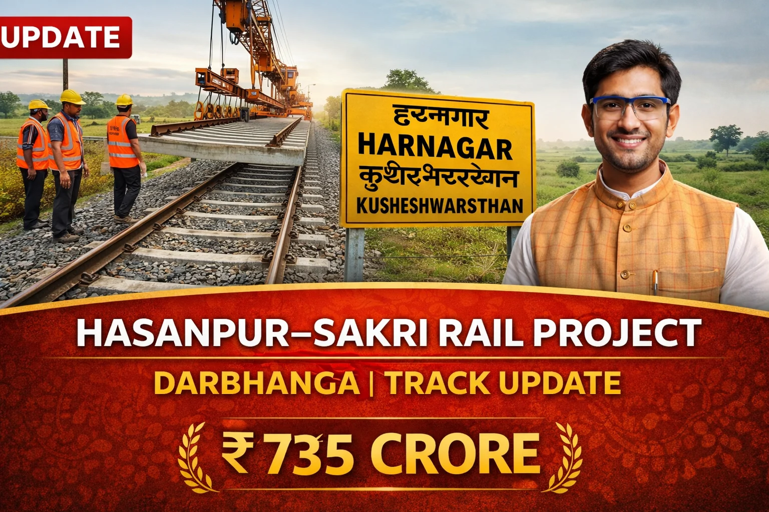 Hasanpur–Sakri rail project